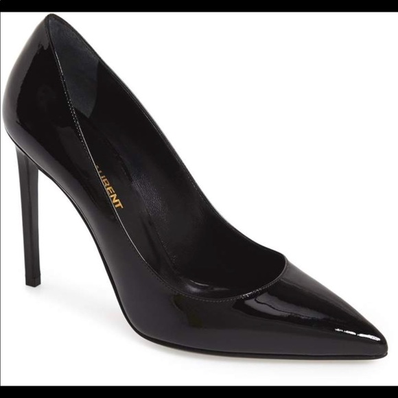 NEW IN BOX Saint Laurent Patent Leather High heels - Picture 1 of 8